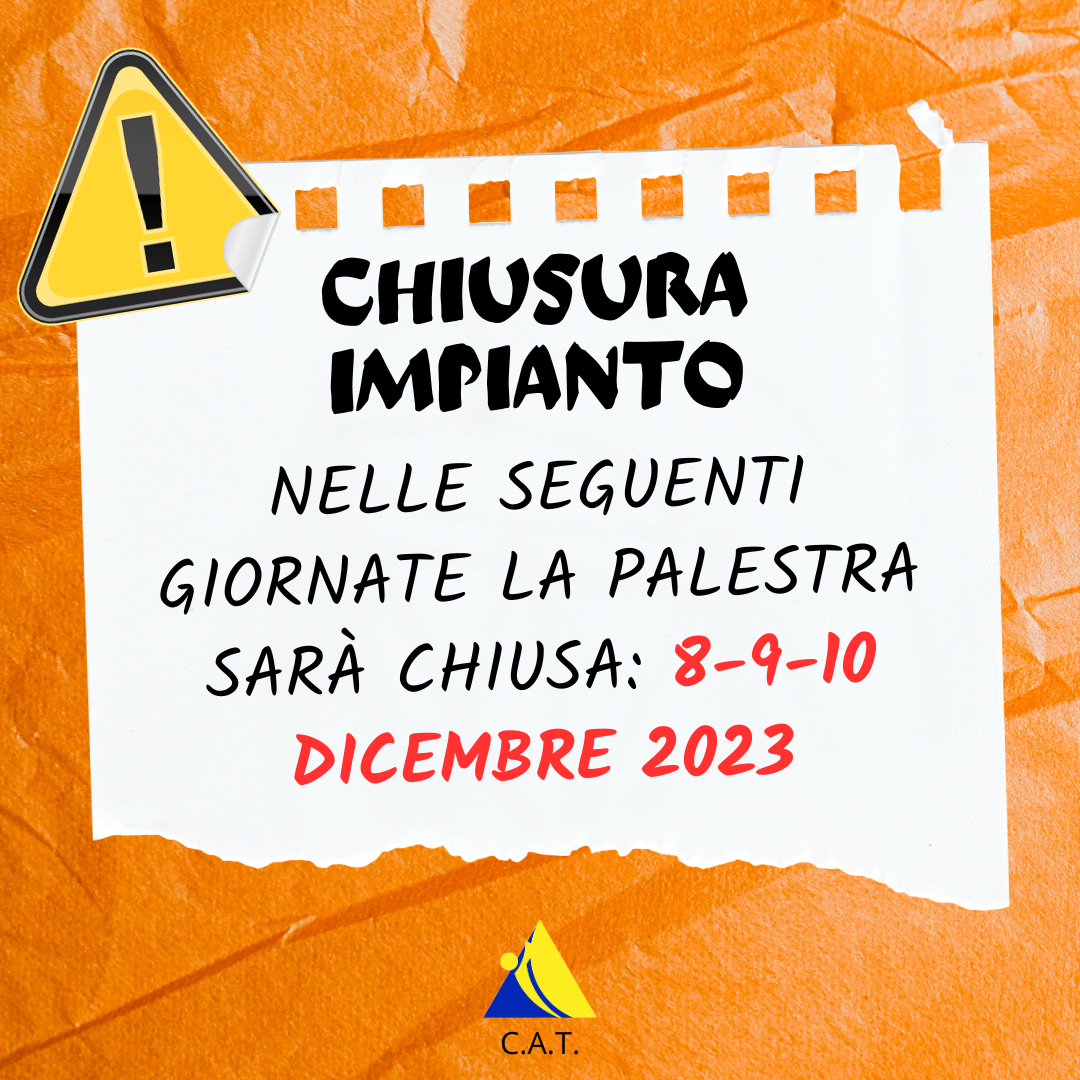 Scopri di più sull'articolo CHIUSURA IMPIANTO